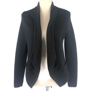 ANN TAYLOR LOFT (SP) Black cardigan double breasted
